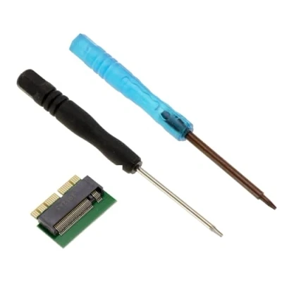Afbeelding van KALEA INFORMATIQUE M2 adapter ter vervanging van de originele SSD een laptop Mac 2013 2014 2015 2016 2017 2018 2019 2020 in 12+16 punten door M.2 NGFF PCIe M Key SSD, met gereedschap