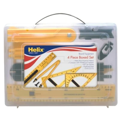 Afbeelding van Helix Magnetisch schoolbord en whiteboard pedagogisch materiaal set geel
