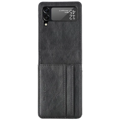 Afbeelding van iMoshion Hoesje Geschikt voor Samsung Galaxy Z flip 4 Met Pasjeshouder Luxe Bookcase versie Zwart