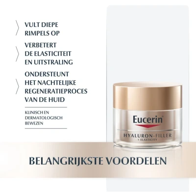 Afbeelding van Eucerin Hyaluron Filler + Elasticity Nachtcreme 50ml