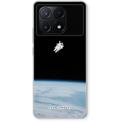 Afbeelding van Case Company® hoesje geschikt voor Xiaomi Poco X6 Pro Alone in Space Soft Cover Telefoonhoesje Bescherming aan alle Kanten en Schermrand