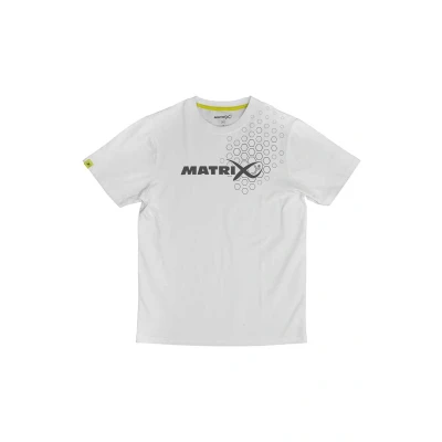 Afbeelding van Matrix White Hex Print T Shirt Large