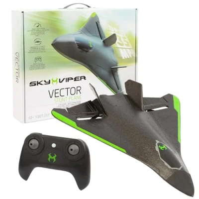 Afbeelding van Giochi Preziosi Vector Stunt Jet, op afstand bestuurd RC vliegtuig voor kinderen, snelheid 50 km, stuntknop stunt, schokbestendige structuur, USB oplaadbaar