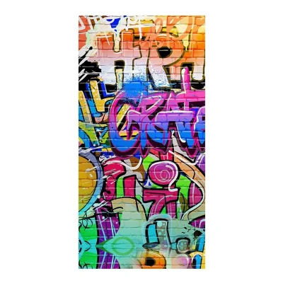 Afbeelding van Good Morning Kinderstrandlaken &quot;Graffiti&quot; Multi (75x150 cm) Microfiber