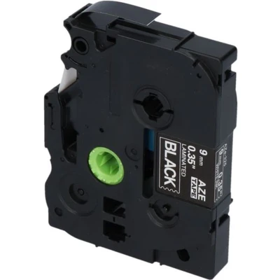 Afbeelding van Huismerk Brother TZe 325 Tape Wit op zwart (9 mm)