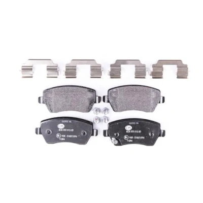 Afbeelding van HELLA 8DB 355 012 301 Remblokkenset Met akoestische slijtagewaarschuwing remzadelschroef toebehoren SUZUKI: SWIFT 3, Splash, OPEL: Agila B
