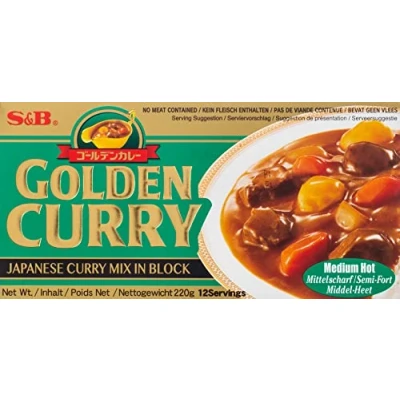 Afbeelding van S&amp;B Kruidenpasta voor Curry Medium Heet 220 g