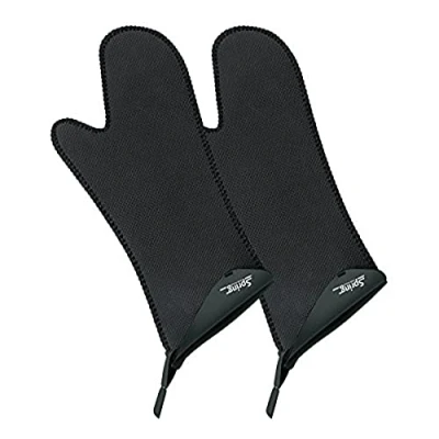 Afbeelding van Spring 2094065102 Set Ovenwanten Lang Zwart