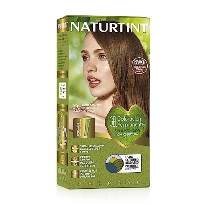 Afbeelding van Naturtint 6WG donkerblond goud stralend Permanente haarkleur 100% dekking van wit haar Natuurlijke en langdurige kleur Kleuring zonder ammoniak, parabenen of siliconen