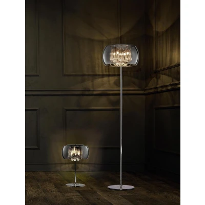 Afbeelding van Vloerlamp Trio Leuchten Vapore Chroom