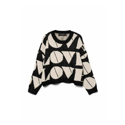 Afbeelding van Vero Moda Vmlove Trui, Dames, Maat: Small, Black