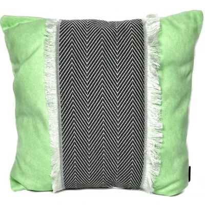 Afbeelding van Madison Sierkussen 45x45 cm Stripe fring pistache