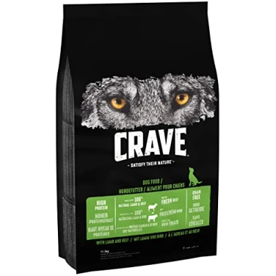 Afbeelding van 11,5kg Adult Droogvoer + 6x400g Natvoer Crave Hondenvoer