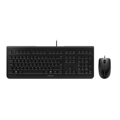 Afbeelding van CHERRY DC 2000 toetsenbord USB AZERTY Belgisch Inclusief muis Zwart