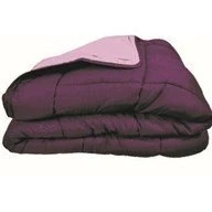 Afbeelding van Bedrukt Dekbed Hoesloos Wasbaar Zonder Overtrek Lits Jumeaux Paarsw &amp; Lila 240x220cm