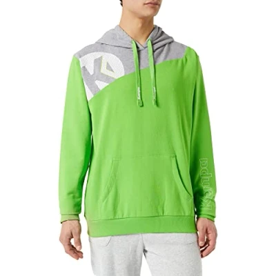 Afbeelding van Kempa Core 2.0 Hoody Kind Hoop Groen Donker Grijs Melange Maat 140