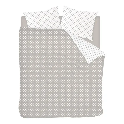 Afbeelding van Snoozing Pierrot Dekbedovertrek Lits jumeaux 240x200/220 cm + 2 kussenslopen 60x70 Taupe