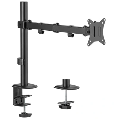 Afbeelding van Maclean Monitorbeugel bureausteun voor LCD monitor, 17 32&quot;, 9kg, VESA 75x75 en 100x100 dubbele arm, MC 753N