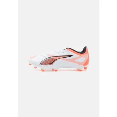 Afbeelding van Puma Ultra 5 PLAY FG/AG Voetbalschoenen met Kunststof noppen, Heren, Maat: 42.5, White/black/glowing red
