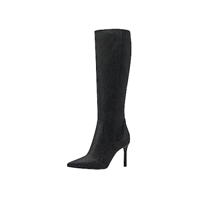 Afbeelding van Tamaris Laarzen, Dames, Maat: 36, Black glam Textiel