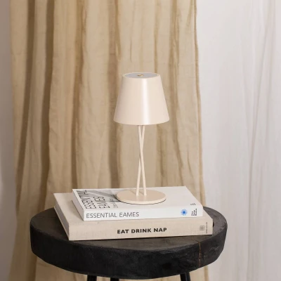 Afbeelding van Lindby Terraslampen met touchdimmer 1licht Metaal, kunststof H: 25 cm beige Inclusief lichtbron