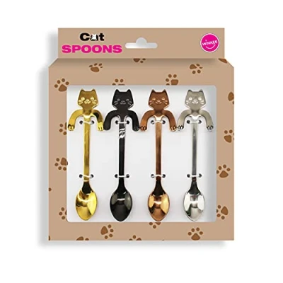 Afbeelding van Kat Theelepels (set Van 4)