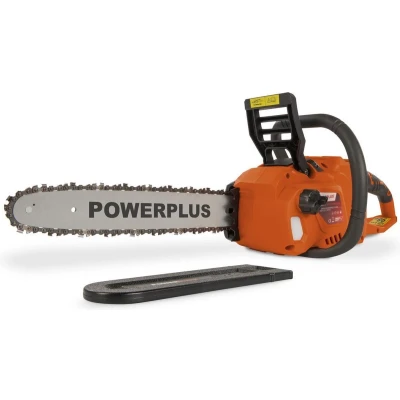 Afbeelding van Powerplus Dual Power POWDPG7576 accu kettingzaag 40V Zwaardlengte 350mm Automatische kettingsmering Excl. en lader Incl. 1x ketting zwaard