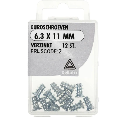 Afbeelding van Euroschroeven 6.3x11mm vz 12st Deltafix
