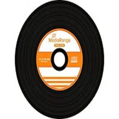 Afbeelding van MediaRange MR225 CD R vinylplaat 700 MB/80 min met kleurstof (brandende zijde) Cake50 zwart
