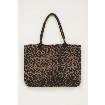 Afbeelding van Grote shopper met panterprint My Jewellery