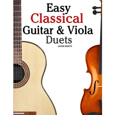 Afbeelding van Easy Classical Guitar &amp; Viola Duets: Featuring Music of Beethoven, Bach, Handel, Pachelbel and Other Composers. in Standard Notation Tablature.