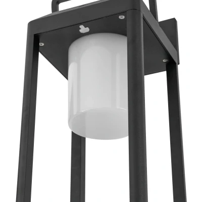 Afbeelding van Lucande LED wandlamp Tilena, hoekig, zwart, aluminium