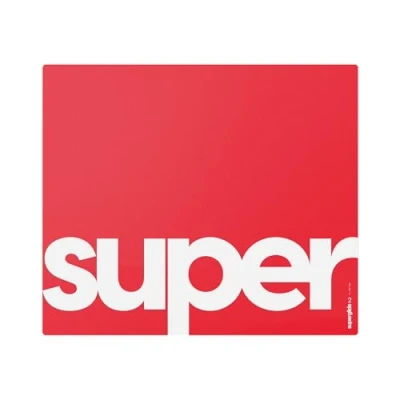 Afbeelding van Pulsar Superglide V2 Gaming muismat met aluminium en silicaat glazen oppervlak, volledig gegoten siliconen rubber hoge dichtheid, 49 x 41,9 cm (XL, rood)