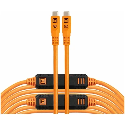 Afbeelding van Tether Tools TetherPro USB C Optima 10G gerade orange 9,4m (9.40 m, 3.2 Gen 2), kabel