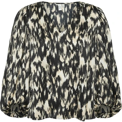 Afbeelding van VERO MODA Top Mina Groen/dessin M