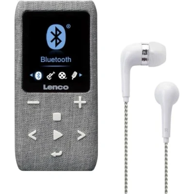 Afbeelding van Lenco Xemio 861GY MP3/MP4 Player met Bluetooth® 8GB Micro SD Card Grijs Anthracite