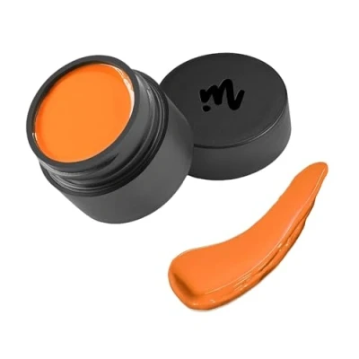Afbeelding van Mylee CaraGel Clementine Cream, semi permanente nagellak in pot, schilderen en tekenen op nagels, duurzame glans, doe het zelf uv led manicure, lange houdbaarheid, glanzende nail art designs