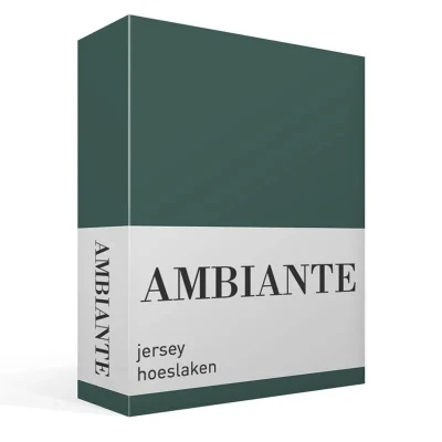 Afbeelding van Hoeslaken 2 Persoons 120x200 Ambiante Jersey Groen