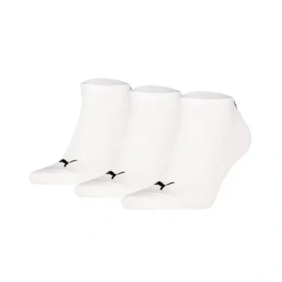 Afbeelding van PUMA 261080001 Sneakersokken, uniseks, 3 stuks, Wit, 43 46