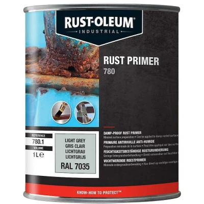 Afbeelding van Rust Oleum 780 Vochtwerende Roestprimer Grijs 1kg Visolie Alkyd