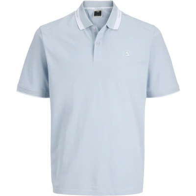 Afbeelding van JACK&amp;JONES JCOHASS LOGO POLO SS SMU Heren Poloshirt Subdued Blue
