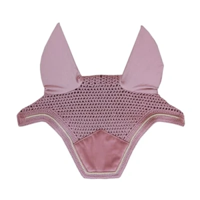 Image de Kentucky Bonnet Anti Mouches Wellington Velours Rose Vieux Cob
