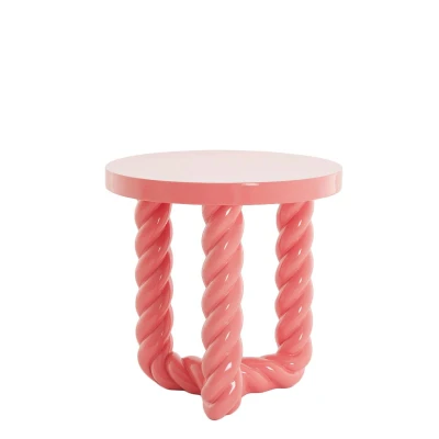 Afbeelding van Light &amp; Living Bijzettafel Vallejo Lichtroze Ø46cm Modern