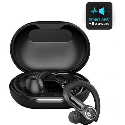 Afbeelding van JLAB Epic Sport ANC 3 Bluetooth oordopjes Oortjes Draadloos LDAC audio Hybrid Active Noise Cancelling 40 uur speeltijd IP66 Waterbestendig Aanpasbare EQ3 instellingen multipoint Zwart