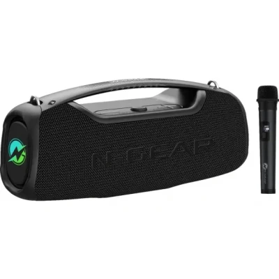Afbeelding van N GEAR NRG500 Portable Bluetooth speaker Draadloze Partyspeaker met Verlichting Inclusief 1 Microfoon IPX5 Waterdicht