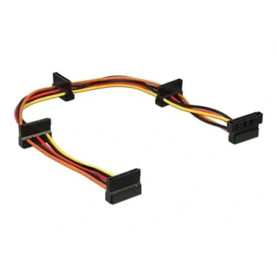 Image de Delock Répartiteur d&#039;alimentation alimentation SATA (P) pour (R) 40 cm multicolore