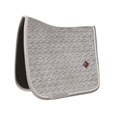 Image de Kentucky Tapis de Selle Basic velours Dressage Beige Cob