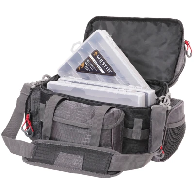 Afbeelding van Westin W4 Lure Bag Small Titanium Black Schoudertas (Incl. 4 Tackleboxen) Vistas