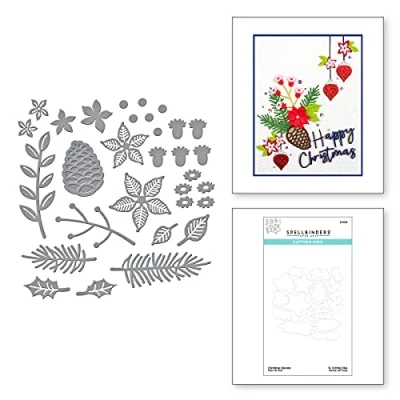 Afbeelding van Spellbinders Christmas Blooms Etched Dies (S4 1135)