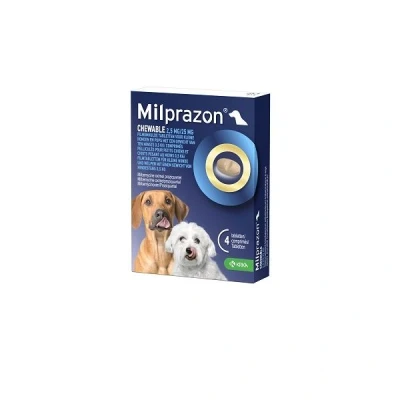 Afbeelding van Krka Milprazon Kauwtabletten Ontwormingstabletten Hond &gt;0,5 KG 2,5 MG/25 MG 4 TBL (409918)